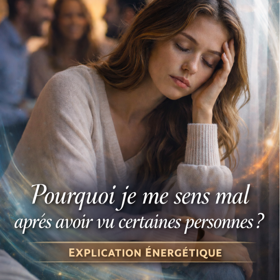 Pourquoi je me sens mal après avoir vu certaines personnes : femme hypersensible vidée énergétiquement après une rencontre